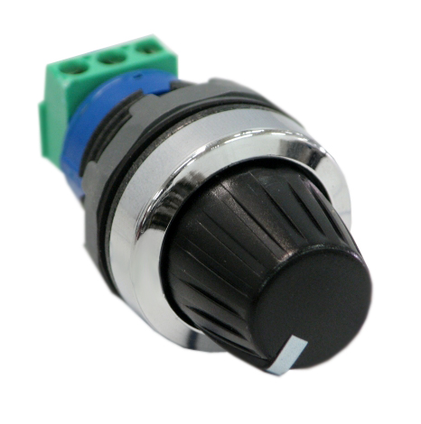 Потенциометр MT-205B в сборе 5 кОм кольцо хромированный пластик