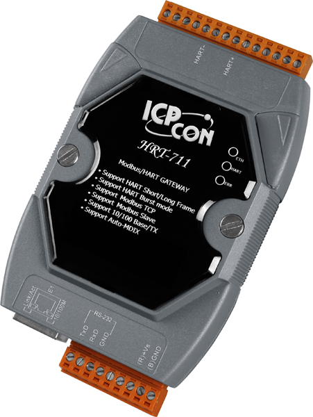 ICP DAS Преобразователь HRT-711 CR Modbus TCP to HART Gateway (RoHS)