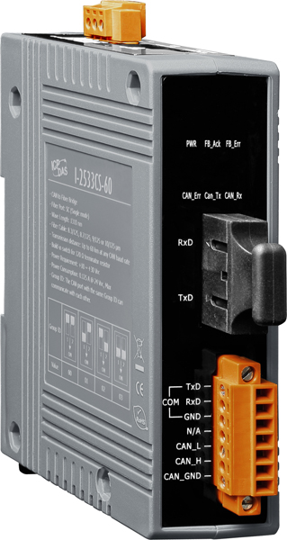 ICP DAS Преобразователь I-2533CS-60 CR CAN to Single Mode Fiber Bridge; 1 (60 km) single mode, SC connector (RoHS)