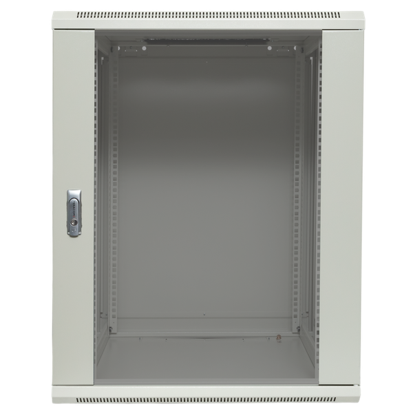 EKF TRP-WLL-1266-40G Шкаф настенный 19" TERACOM PRO 12U 600х600 мм дверь стеклянная с замком-ручкой серый