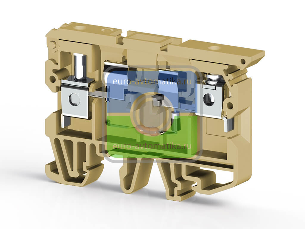 Клеммник с держателем предохранителя