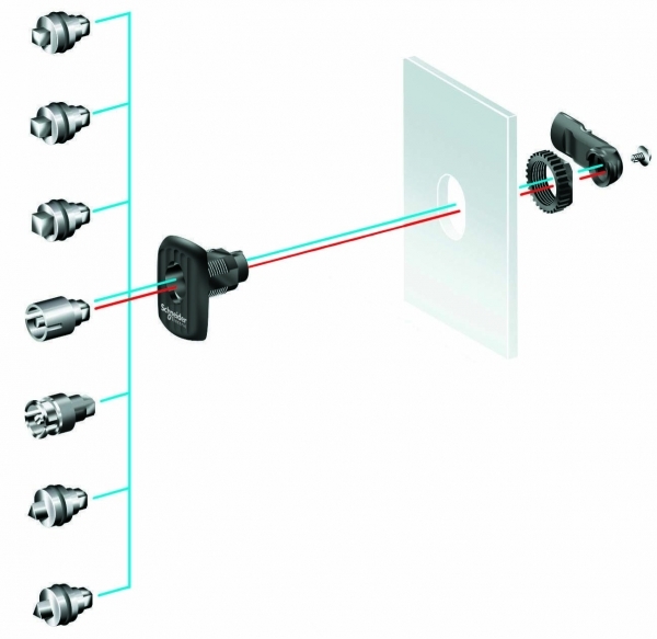Schneider Electric NSYAEDLS6S3D ЗАМОЧН. ЛИЧИНКА КВАДР.ХРОМ. 6ММ ДЛЯ S3D