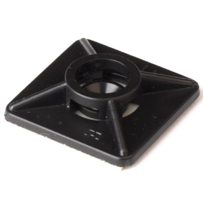 DKC 25469 Монтажная база двойная самоклеящаяся, черная, 19х19