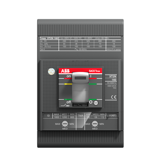 ABB 1SDA076530R1 Выключатель автоматический для защиты электродвигателей XT2S 160 MA 160 Im=960…2240 3p F F