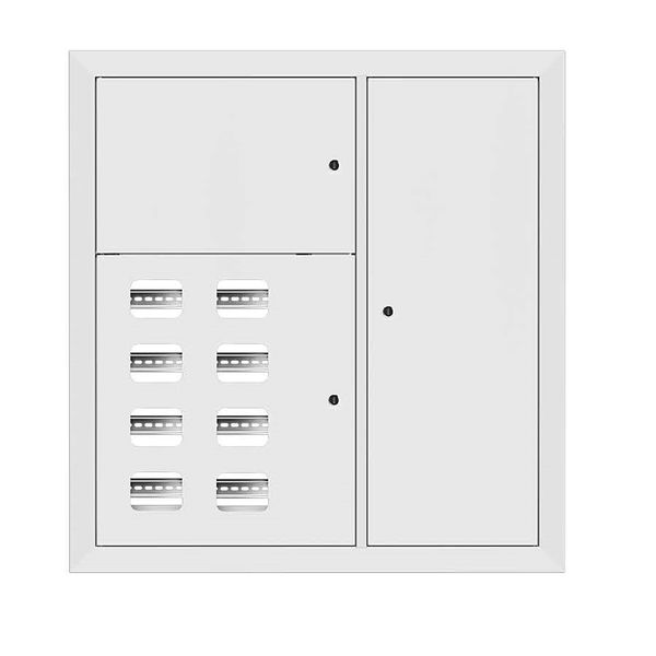 EKF mb28-v-8-r9003 Щит этажный 8 кв. RAL9003 (1000х950х150) EKF Basic