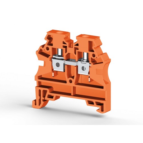 KLEMSAN 304217RP Клеммник на DIN-рейку 4мм.кв. (оранжевый); AVK4 RD (RP)