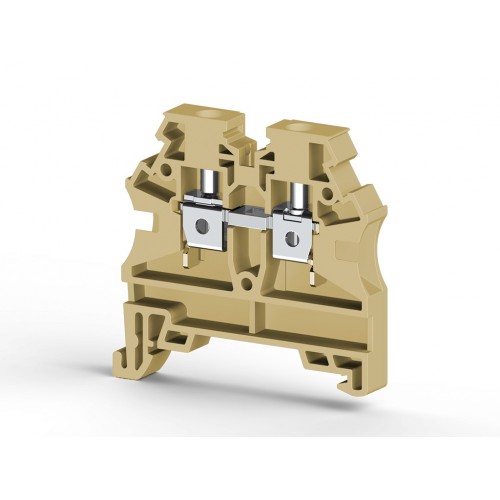 KLEMSAN 304143 Клеммник на DIN-рейку 6мм.кв. (желтый); AVK6