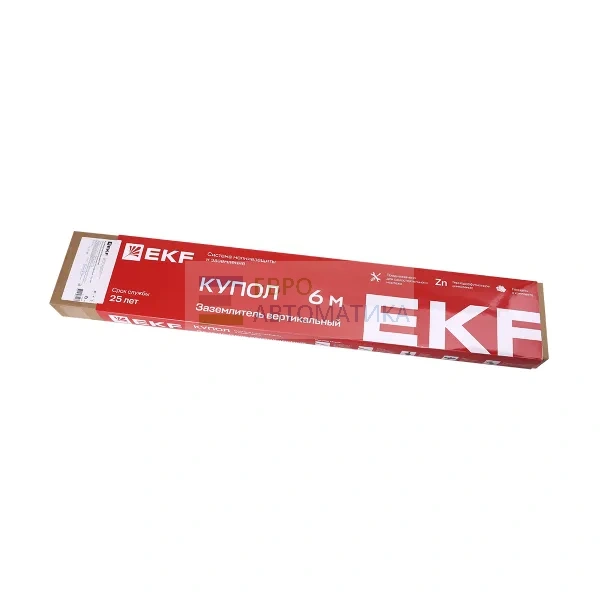 EKF gc-28600 Заземлитель вертикальный безмуфтовый 6 м (6x1000 мм) TDZ EKF