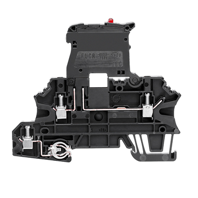 Weidmuller 1163050000 WMF 2.5 FU PE 10-36V SW Исполнение: W-серия, Клемма с предохранителем, Клеммы PE, Расчетное сечение: 2.5 мм.кв, Винтовое соединение