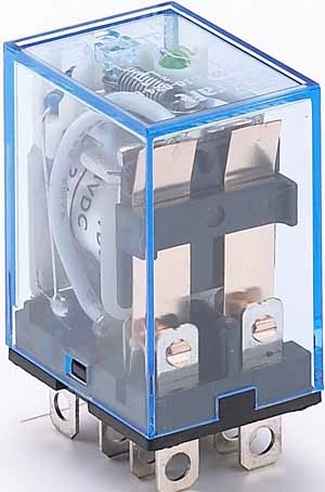 23204DEK Промежуточное реле 2 конт. с инд. LED 10А 12В DC ПР-