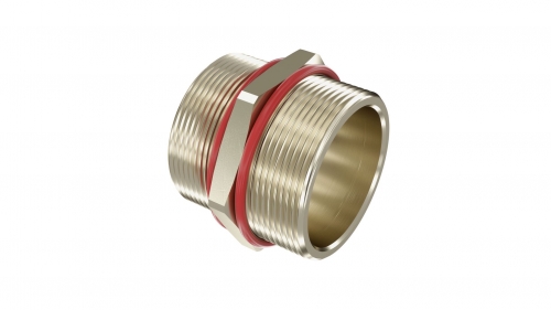 DKC EX6051-50 Взрывозащищенная Ex e ниппель. М50x1,5. Никелированная латунь. IP66/67