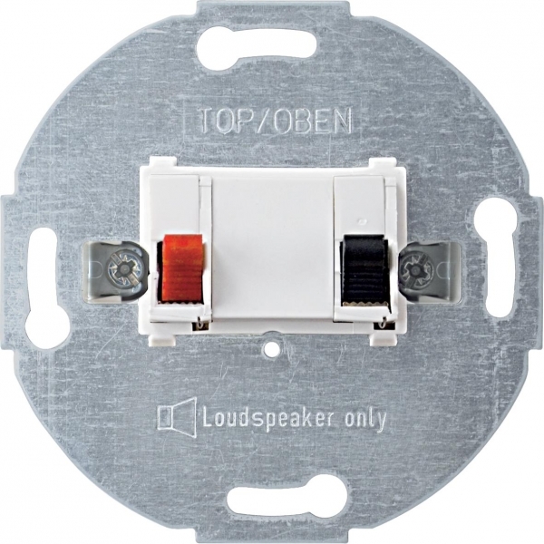 Schneider Electric MTN466919 MERTEN МЕХАНИЗМ РОЗЕТКИ д/громкоговорителей 1 пост, ПОЛ.БЕЛЫЙ