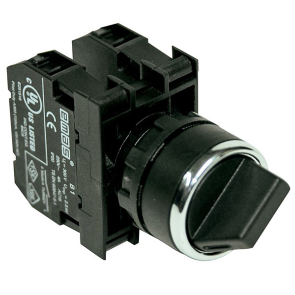 Переключатель 0-1 с фиксацией (1НО+1НЗ), 90˚