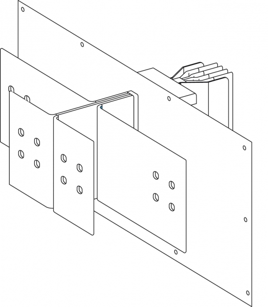 Schneider Electric KTA2500ER57 ВВОДНЫЙ БЛОК ФЛАНЦЕВЫЙ N7, 3L+N+PER, Al, 2500А