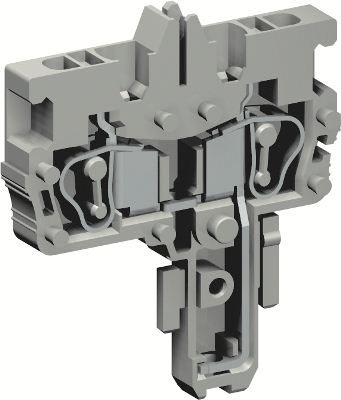 DKC ZHVP910GR Разъем типа гнездо, с пружинным зажимом на 2 контакта для клемм типа HVPC. Серый. 2,5 кв. мм.