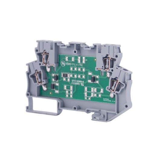 KLEMSAN 112620N Модуль опторазвязки на DIN-рейку, 220V AC/DC; OPT-EKI-C