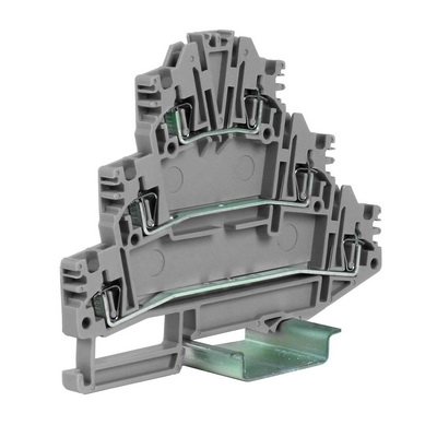 DKC ZHL200GR HLD.2/GR(Ex) пружинный зажим трех-уровневый 2,5 кв.мм, серый