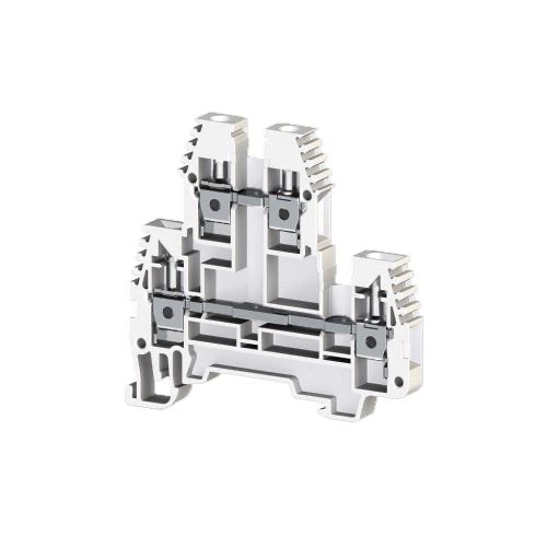 KLEMSAN 319106 Клеммник 2-х ярусный 4мм.кв. (белый); PIK 4N
