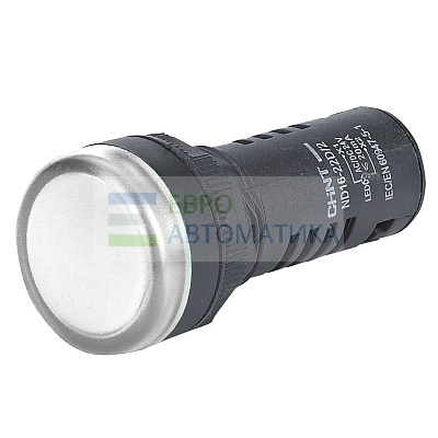 CHINT 268773 Индикатор световой помехозащищенный ND16-22D/2K2 белый АС 380В (R)