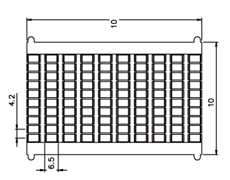 SUPU TMB4.2-100 Маркировка клемм TU/TP/TC, сеч.1.5мм2, шир. 4.2мм пустая