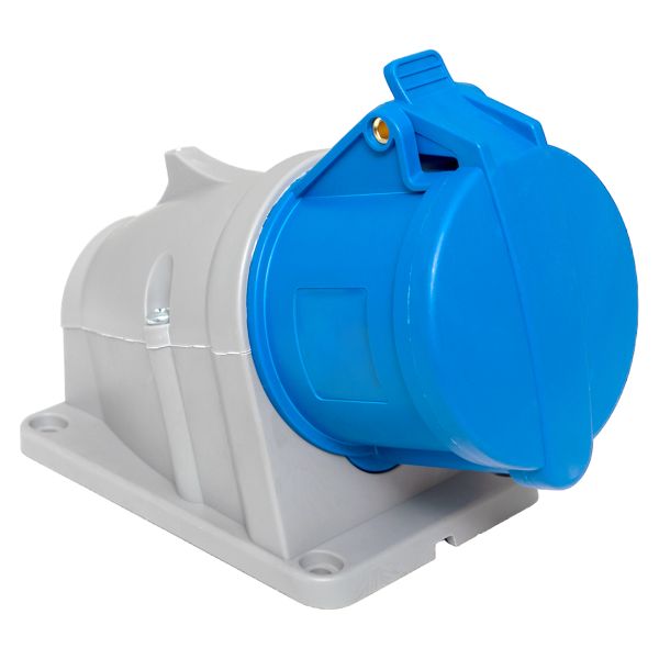 EKF ps-123-32-220-PRO Розетка стационарная наружная 123 2Р+РЕ 32А 220В IP44 EKF PROXIMA