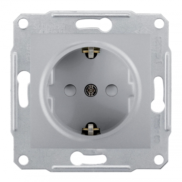 Schneider Electric SDN3000160 Розетка с/з с/ш, алюм.