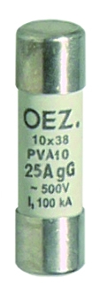 PV10 0,25A aM Плавкая вставка Un 500 V a.c./250 V d.c., размер 10
