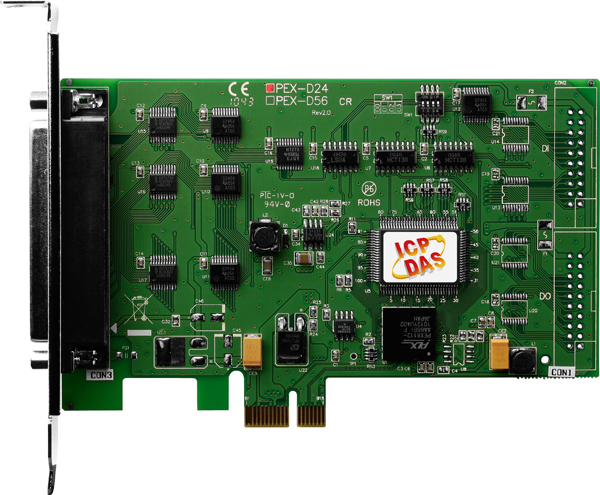 ICP DAS Плата PEX-D24 CR PCI Express, 24-channel DIO board (RoHS)