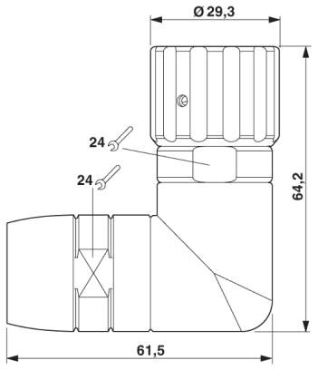 Phoenix contact 1605966 TU-12S1N12TUDU Кабельный соединитель