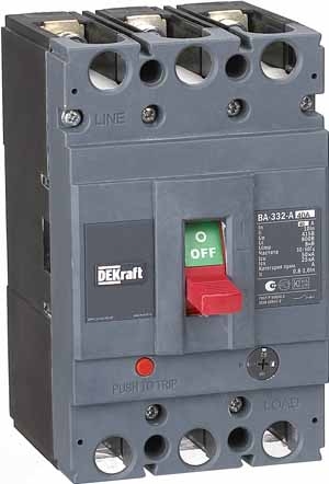 DEKraft 21132DEK Силовой авт. выкл. 3P 40А c Ir=32А-40А 50кА ВА-332 DEKraft