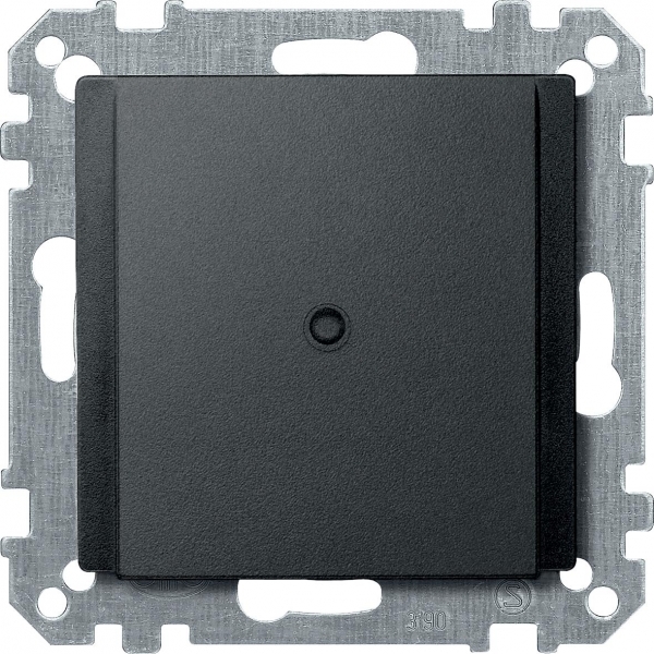 Schneider Electric MTN295514 MERTEN ЦЕНТР.ПЛАТА с отверстием д/кабеля телефонного разъема, АНТРАЦИТ, SM