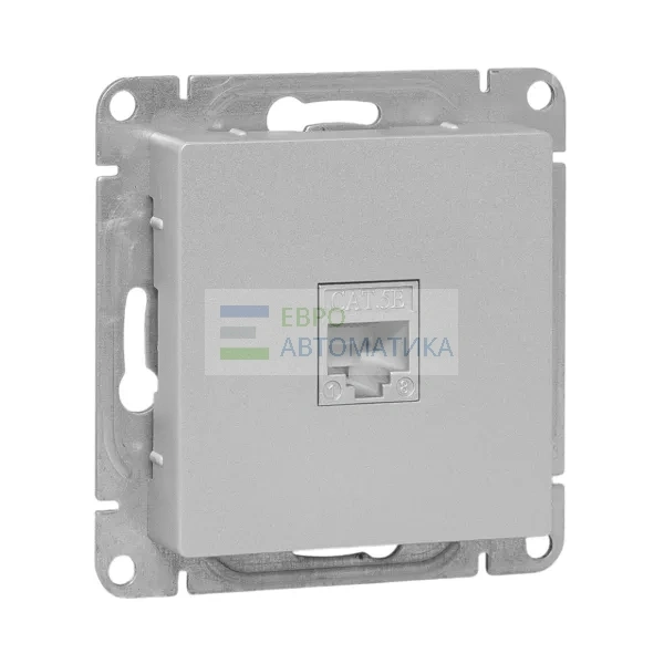 EKF UP1-SOA-RJ45-6 Механизм розетки RJ45 (cat6), алюминий Эпика EKF