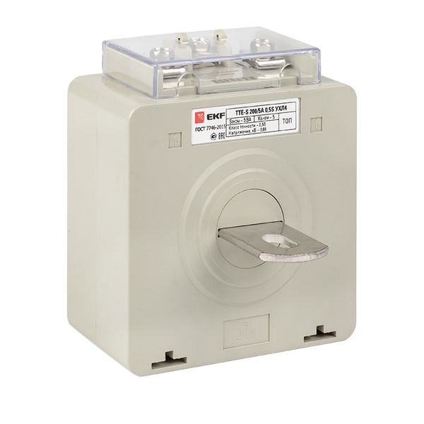EKF tte-S-200-0.5S Трансформатор тока ТТЕ-A-200/5А с клеммой напряжения класс точности 0,5S EKF PROxima