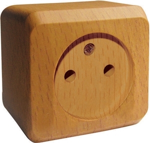 Systeme Electric PA16-001T ЭТЮД О/У РОЗЕТКА без заземления без шторок 16А 250B, БУК, Россия