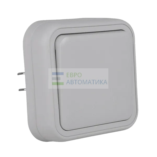 EKF BT2-SWG-10 Выключатель, одноклавишный, СП, автоматические клеммы серый, Бронто EKF