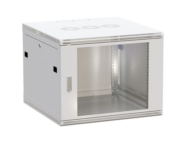 EKF TRP-WLL-0664-40G Шкаф настенный 19" TERACOM PRO 6U 600х450 мм дверь стеклянная с замком-ручкой серый