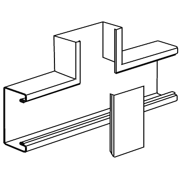 Schneider Electric INS5550503 TAS+LSU110х52-УГОЛ ПЛОСКИЙ ВВЕРХ RAL9010