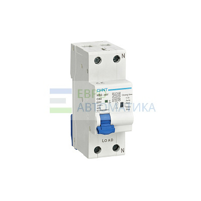 CHINT 448258 Авт. выкл. NB2-80ZT 1P+N 6А 6кА хар-ка C (R)