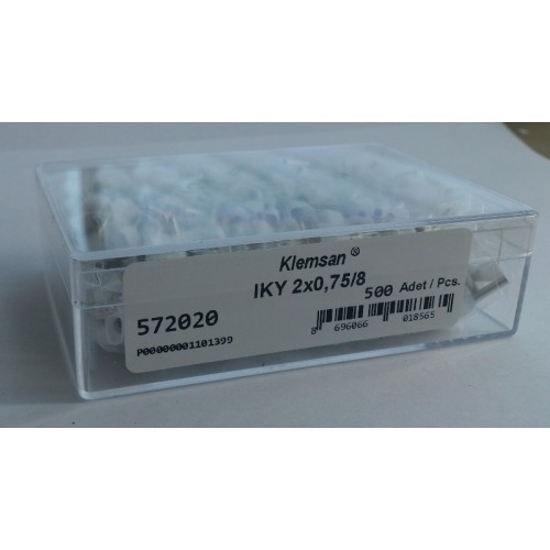 KLEMSAN 572020Z Наконечник изолированный IKY 2x 0,75/8