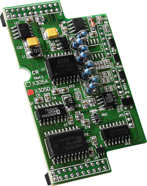 ICP DAS Плата X305D CR 8-channel A/D (0~20mA), 2-channel D/I, 2-channel D/O (RoHS)