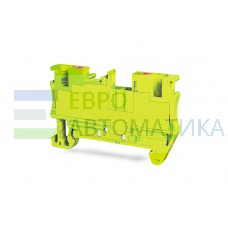 TBLOC 8001298064 - Клеммник на DIN-рейку с заземлением (Push-in) 2,5 мм.кв. (желто-зеленый); PFT 2,5 E