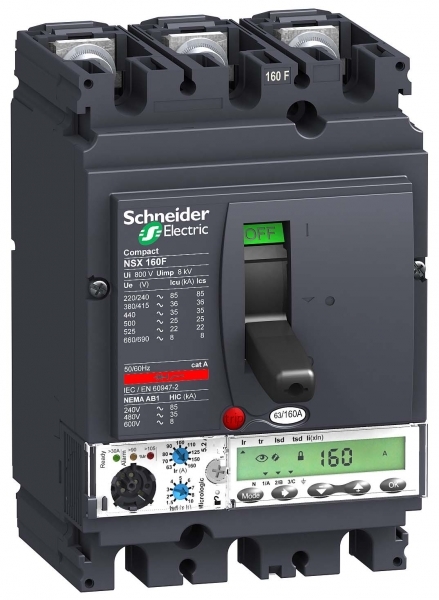 Schneider Electric 3П3Т АВТ. ВЫКЛ. MICR. 5.2A 100A NSX160F (арт.LV430881)