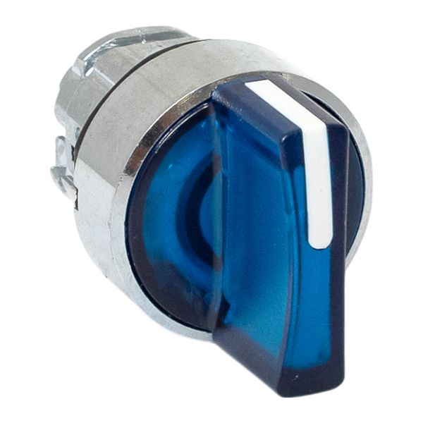 EKF XB4BD3FL-B-65 Исполнительный механизм переключателя ХB4 синий на 3 положения с фиксацией, с подсветкой с короткой ручкой IP65 EKF