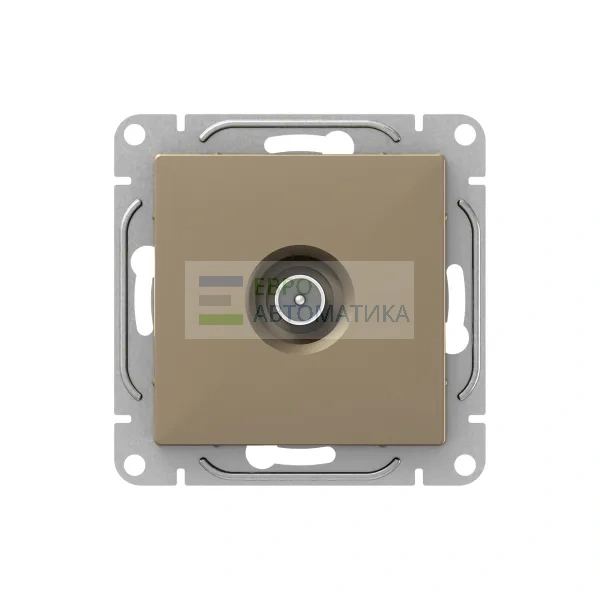 EKF UP1-SOC-TV-2 Механизм розетки TV, проходная, шампань Эпика EKF