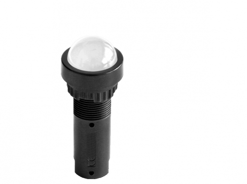 DKC ASF0F12WY24 Индикатор сферический, штекерное подкл., уст.размер 16/24, круг., бел./жёлт., 24В,