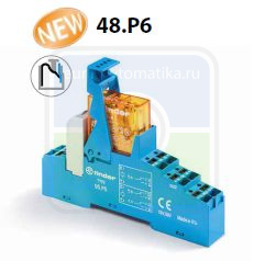 48P670240050SMA - Интерфейсный модуль (сборка 40.61.7.024.0000 + 99.02.9.024.99 + 95.P5SMA), электромеханическое реле; 1CO 16A; контакты AgCdO; питание 24В DC (чувствит.); категория защиты IP20; безвинтовые клеммы Push-in; металлическая клипса; LED + диод