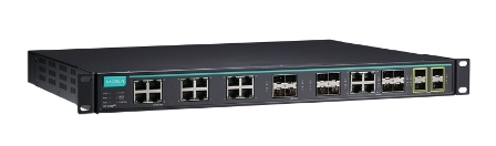 MOXA Коммутатор ICS-G7828A-8GSFP-4XG-HV-HV-T Layer 3 Full Gigabit managed Ethernet switch with 12 10/100/1000BaseT(X) ports, 8 100/1000BaseSFP slots, 4 10/100/1000BaseT(X) or 100/1000BaseSFP slot combo ports, and 4 10GbE SFP+ slots, 2 isolated power suppl