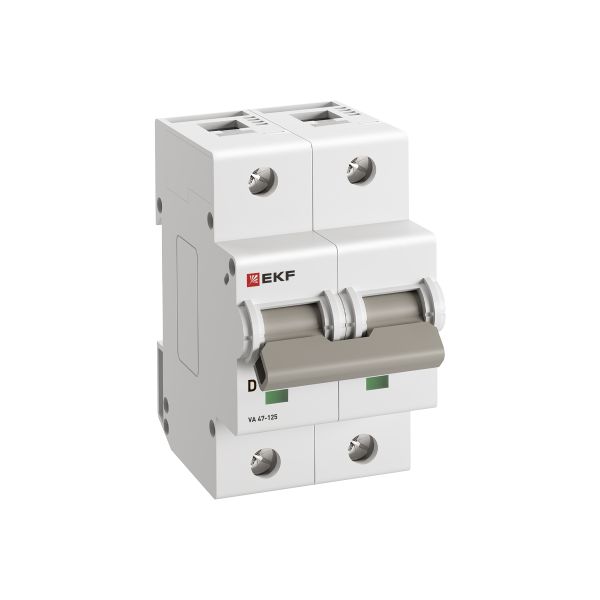EKF mcb47125-2-50D Автоматический выключатель ВА 47-125 2P 50А (D) 15кА PROXIMA EKF