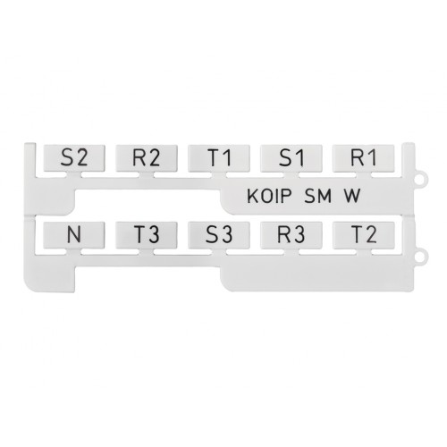 KLEMSAN 508057 Маркировка без надписей, для AVK 50/ 95/ 150/ 240, 17х8 мм, (белая); KOIP TT W, (упак. 240 шт.)