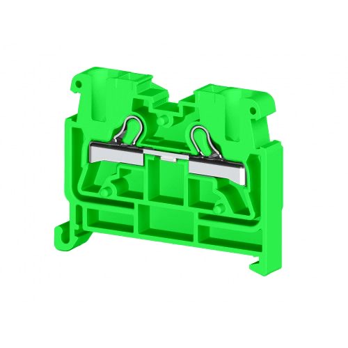 KLEMSAN 307492 Миниклеммник пруж. быстрозажимной (Push in), 2,5 мм.кв., на din-рейку 35 мм, (зеленый); PYKMR 2,5